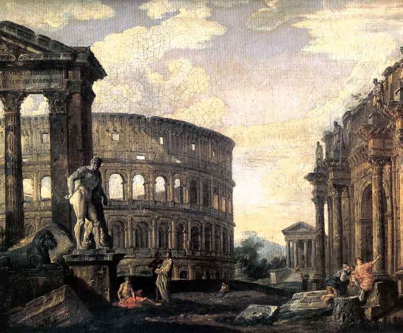 Ancient Roman Ruins, Giovanni Paolo Panini